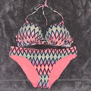 Victoria’s Secret Bombshell bikini swim suit set 36B Large bottoms